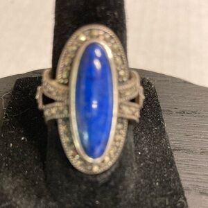 Vintage Sterling Silver and Lapis Ring